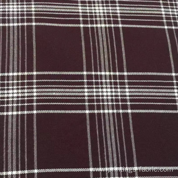 100%viscose yarn dyed fine twill check fabric